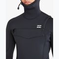 Spumă de înot pentru bărbați Billabong 5/4 mm Absolute Natural Chest Zip Hooded black 8