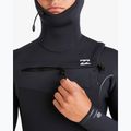 Spumă de înot pentru bărbați Billabong 6/5 mm Furnace Natural Chest Zip Hooded black 4