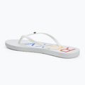 Șlapi pentru femei ROXY Sandy III white/rainbow monogram 3