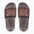Papuci pentru femei ROXY Slippy IV brown combo 2