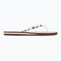Șlapi pentru femei ROXY Portofino III dc light brown/white 2