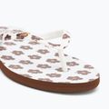 Șlapi pentru femei ROXY Portofino III dc light brown/white 7