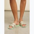 Flip-flops pentru femei ROXY Slippy II cu dungi verzi 7