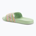 Papuci pentru femei ROXY Slippy II green stripe 3