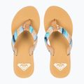 Șlapi pentru femei ROXY Porto Raffia II blue depths 2