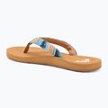 Șlapi pentru femei ROXY Porto Raffia II blue depths 3