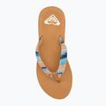 Șlapi pentru femei ROXY Porto Raffia II blue depths 5