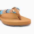 Șlapi pentru femei ROXY Porto Raffia II blue depths 7