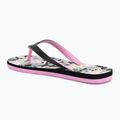 Șlapi pentru copii ROXY Tahiti VII black/pink stencil 3