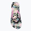 Șlapi pentru copii ROXY Tahiti VII black/pink stencil 5