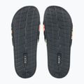 Flip-flops pentru femei ROXY Slippy II negru/verde imprimat 3