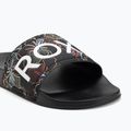 Papuci pentru femei ROXY Slippy II black multi camo 7