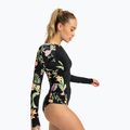 Longsleeve de înot pentru femei ROXY Zip Lycra anthracite island escape 3