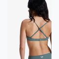 Top de costum de baie ROXY Solid Essentials Wrap Bralette agave green 4