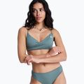 Top de costum de baie ROXY Solid Essentials Wrap Bralette agave green 5