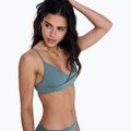 Top de costum de baie ROXY Solid Essentials Wrap Bralette agave green 6