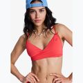 Top de costum de baie ROXY Solid Essentials Wrap Bralette hibiscus
