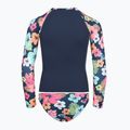 Bluză cu mânecă lungă + partea de jos a costumului de baie ROXY Morning Flower Lycra Set mood indigo morning flowers 2