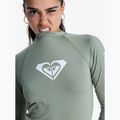 Longsleeve de înot pentru femei ROXY Whole Hearted oil green 6