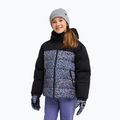 Geacă de snowboard pentru copii ROXY Snowyhill Printed Puffy true black wildin out rg