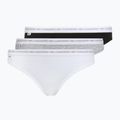 Chiloți pentru femei Lacoste 8F1338 3 perechi black/white/silver chine