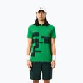 Tricou polo de tenis Lacoste Polo DH2568 fluorine green/sinople 3