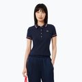 Tricou polo pentru femei Lacoste Polo DF9599 navy blue/rill/grenadine