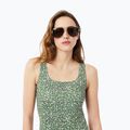 Costum de baie pentru femei Lacoste MF9608 green/flour 6
