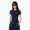 Tricou pentru femei  Lacoste TF0347 navy blue/rill/grenadine