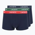 Boxeri pentru bărbați Lacoste 5H12997 3 perechi navy blue/green/red/navy blue