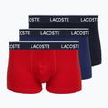 Boxeri pentru bărbați Lacoste 5H1300 3 perechi navy blue/red/methylene