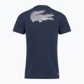 Tricou de tenis pentru bărbați Lacoste TH0003 navy blue/white 2