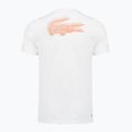 Tricou de tenis pentru bărbați Lacoste TH0003 white/blossom 2