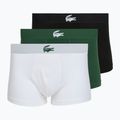 Boxeri pentru bărbați Lacoste 5H5441 3 pack white/green/black