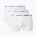Boxeri pentru bărbați Lacoste 5H5150 3 pack white