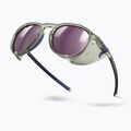 Ochelari de soare Julbo Millenium Polarized HD shiny transparent army green/white/blue 5