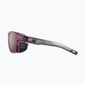 Ochelari de soare Julbo Shield M Polarized HD shint translu gray/fluo pink 3