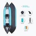 Caiac gonflabil pentru 2-persoană  AQUADESIGN Koloa 360 cm blue/black