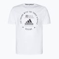 Tricou de antrenament adidas Boxing, alb, ADICL01B