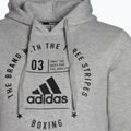 Hanorac de antrenament adidas Hoodie Boxing, gri, ADICL02B 3