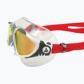 Mască de înot Aquasphere Vista alb/argintiu/roșu oglindă din titan MS505050915LMR 10
