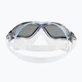 Mască de înot Aquasphere Vista transparentă/gri închisă/greu închisă/ oglindă fumurie MS5050012LD 5