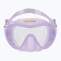Set de snorkeling  Aqualung Nabul mască + tub+ labe translucid purple 3