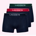Boxeri Lacoste 5H3401 3 pary navy blue/green/red/navy