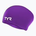 Cască de înot  TYR Long Hair Wrinkle Free Silicone purple