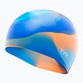 Cască de înot pentru copii TYR Tiedye Silicone Multicolor Jr blue/orange 3