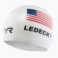 Cască de înot TYR Ledecky Silicone white 3