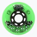 Roți pentru role FR Skates Street Invaders Wheels 80mm/84A X4 green/black