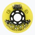 Roți pentru role FR Skates Street Invaders Wheels 80mm/84A X4 yellow/black