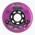Roți pentru role FR Skates Street Invaders Wheels 80mm/84A X4 pink/black